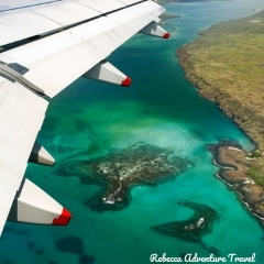 Rebecca Adventure Travel Galapagos Above Airplane