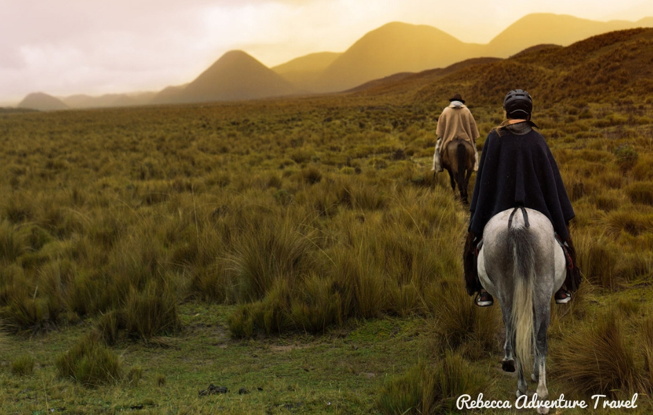 Travel Ecuador - Horse ride mountains