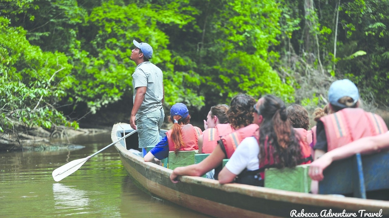 Canoe ride at Cuyabeno