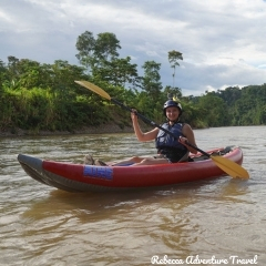 Rebecca Adventure Travel paddling