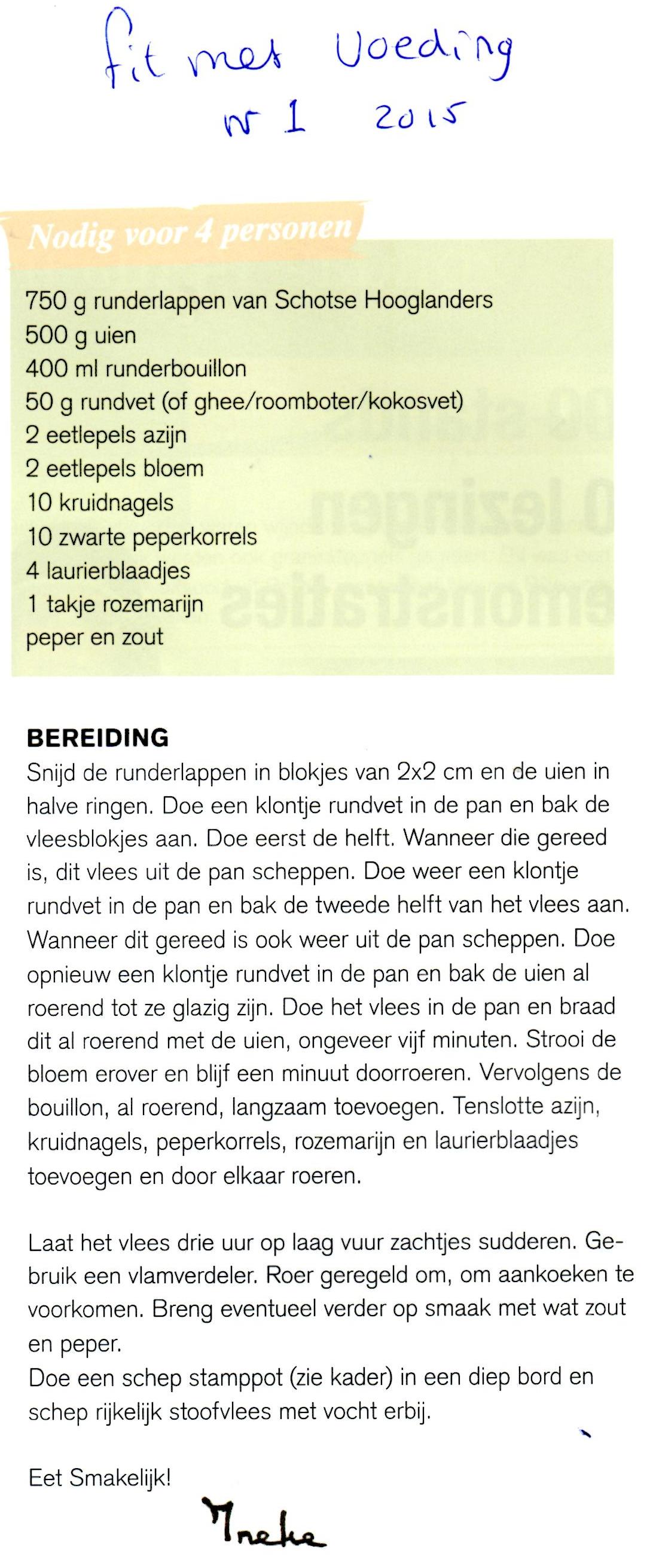artikel magazine fit met voeding ineke haisma - recept